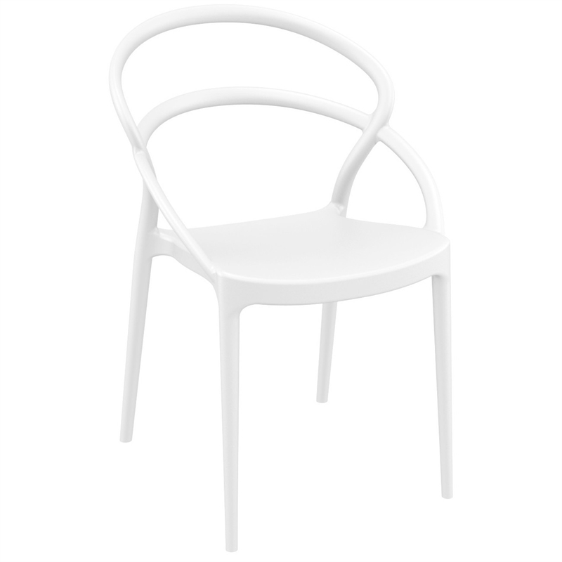 Compamia Pia Dining Set with 2 Chairs White