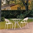 Compamia Sunset Dining Set with 2 Chairs - White