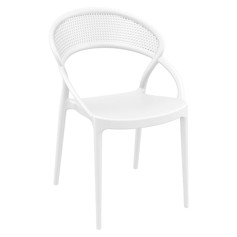 Compamia Sunset Dining Set with 2 Chairs - White