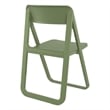 Compamia Dream Commercial Grade Folding Resin Outdoor Chair Olive Green