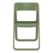 Compamia Dream Commercial Grade Folding Resin Outdoor Chair Olive Green