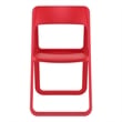 Compamia Dream Commercial Grade Folding Resin Outdoor Chair Red