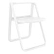 Compamia Dream Polypropylene Resin Outdoor Folding Chair in White