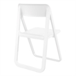 Compamia Dream Polypropylene Resin Outdoor Folding Chair in White