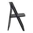 Compamia Dream Folding Outdoor Bistro Set with White Table and 2 Black Chairs