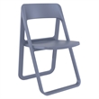Compamia Dream Folding Outdoor Bistro Set with 2 Chairs Dark Gray