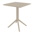 Compamia Dream Folding Outdoor Bistro Set with 2 Chairs - Taupe