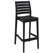 Sky Ares Square Bar Set with 2 Barstools Black