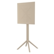 Compamia Sky Ares Square Bar Set with 2 Barstools Taupe