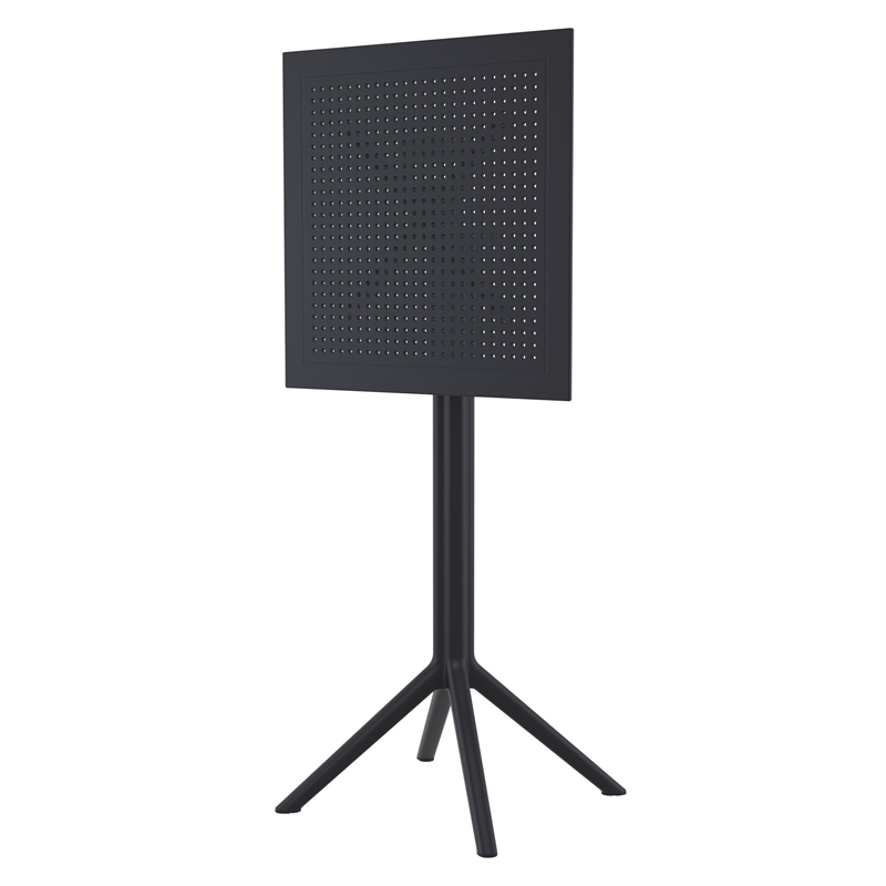 Compamia Sky Air Square Bar Set with 2 Barstools Black