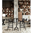 Compamia Sky Air Square Bar Set with 2 Barstools Black