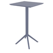 Compamia Sky Air Square Bar Set with 2 Barstools Dark Gray