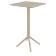 Compamia Sky Air Square Bar Set with 2 Barstools Taupe
