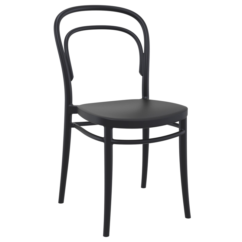 Compamia Marie 3 Piece Bistro Set in Black