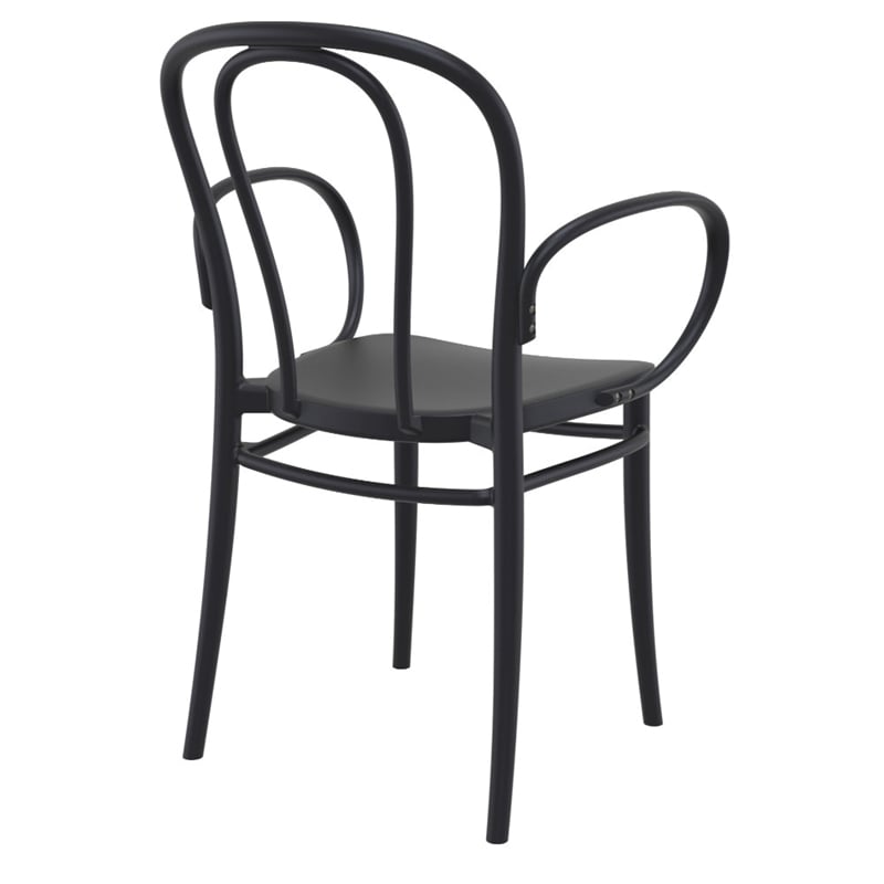 Compamia Victor XL Resin Outdoor Arm Chair Black