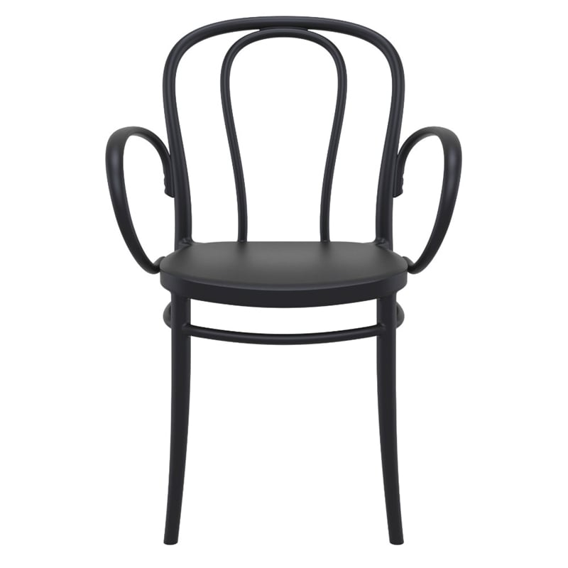 Compamia Victor XL Resin Outdoor Arm Chair Black