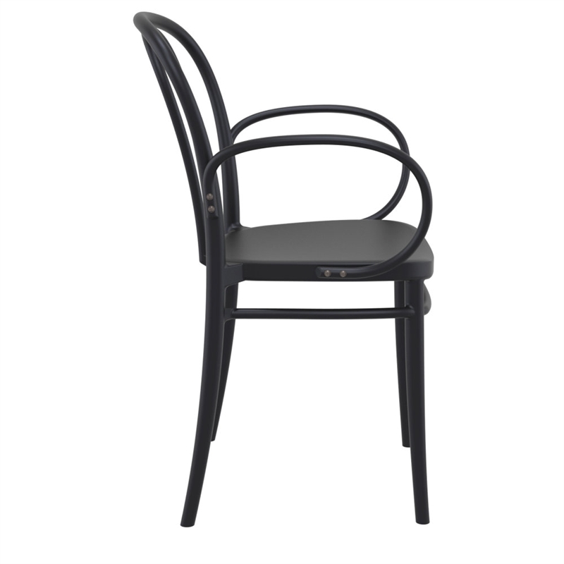 Compamia Victor XL Resin Outdoor Arm Chair Black