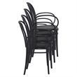 Compamia Victor XL Resin Outdoor Arm Chair Black