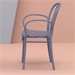 Compamia Victor XL Resin Outdoor Arm Chair Dark Gray