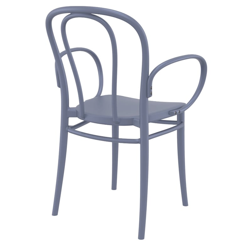 Compamia Victor XL Resin Outdoor Arm Chair Dark Gray