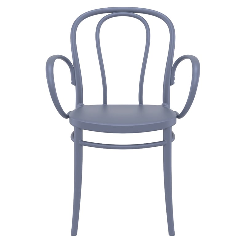 Compamia Victor XL Resin Outdoor Arm Chair Dark Gray