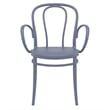 Compamia Victor XL Resin Outdoor Arm Chair Dark Gray