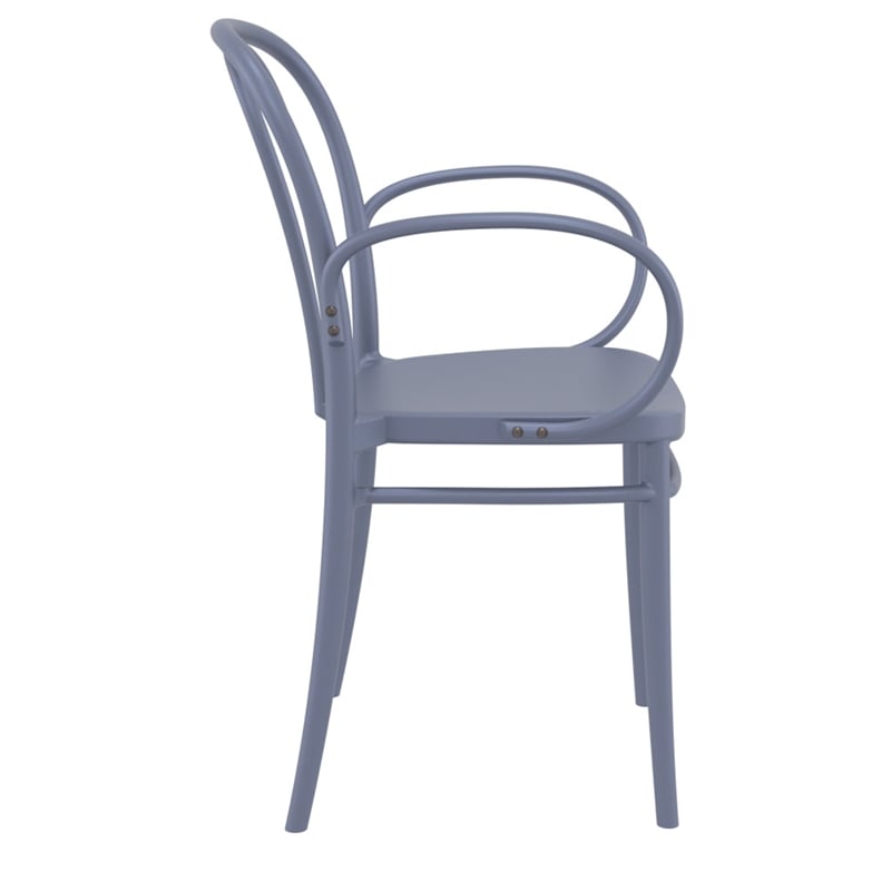 Compamia Victor XL Resin Outdoor Arm Chair Dark Gray