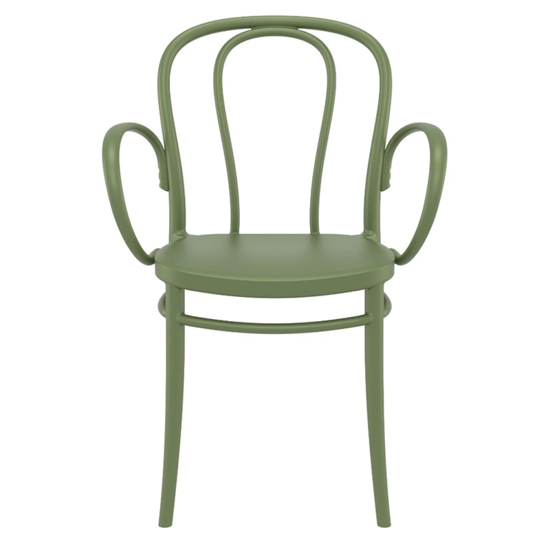 Compamia Victor XL Resin Outdoor Arm Chair Olive Green
