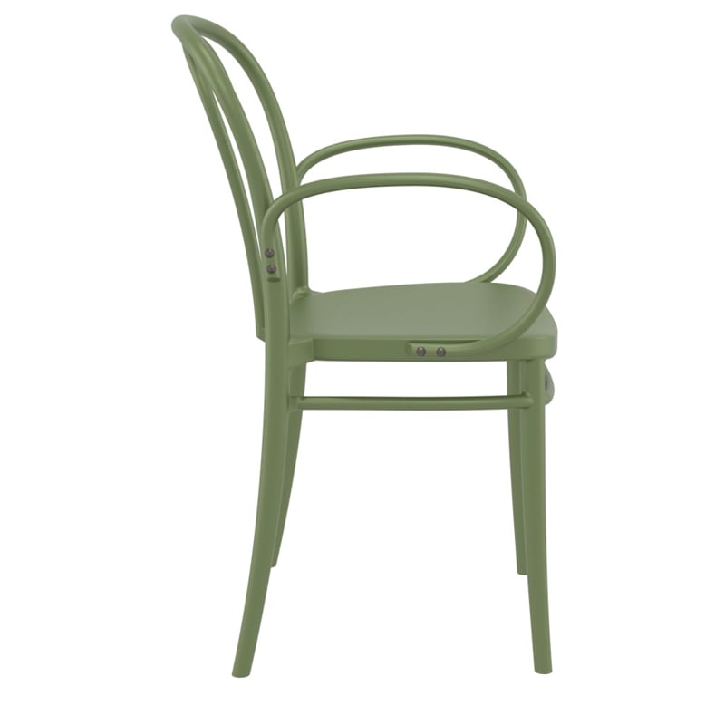Compamia Victor XL Resin Outdoor Arm Chair Olive Green