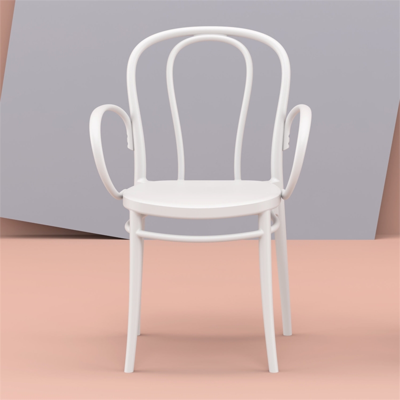 Compamia Victor XL Resin Outdoor Arm Chair White