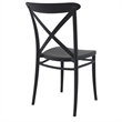 Compamia Cross Resin Outdoor Chair Black