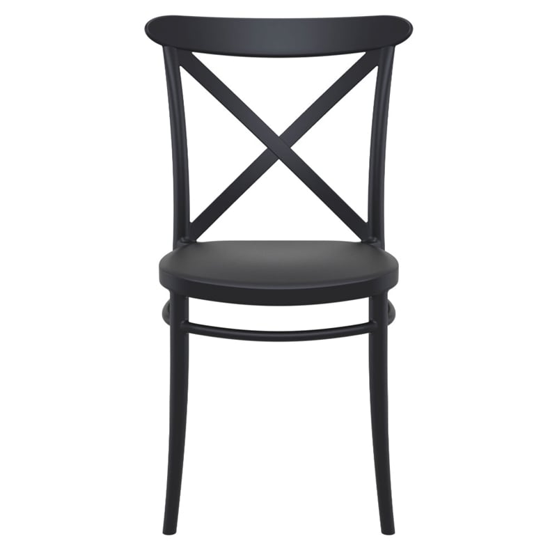Compamia Cross Resin Outdoor Chair Black