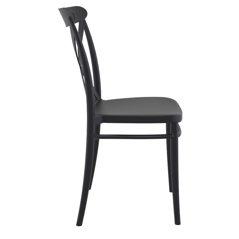 Compamia Cross Resin Outdoor Chair Black