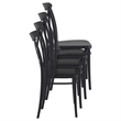 Compamia Cross Resin Outdoor Chair Black
