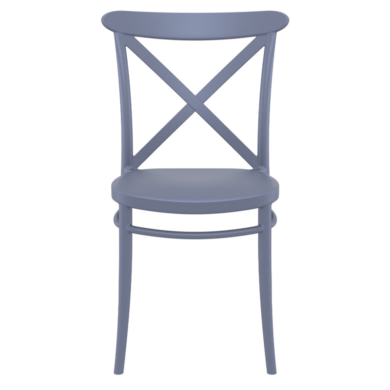 Compamia Cross Resin Outdoor Chair Dark Gray
