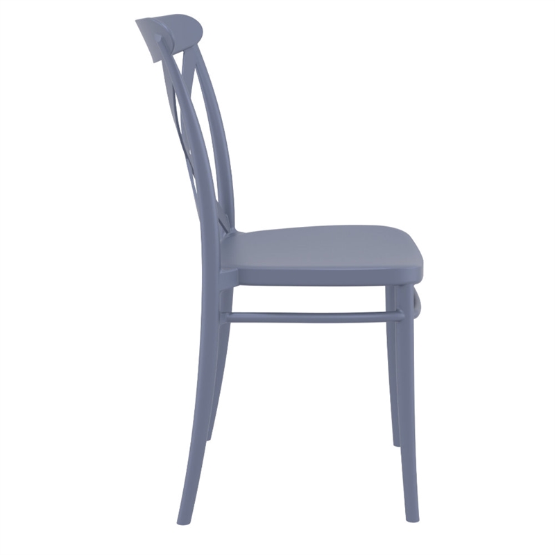 Compamia Cross Resin Outdoor Chair Dark Gray