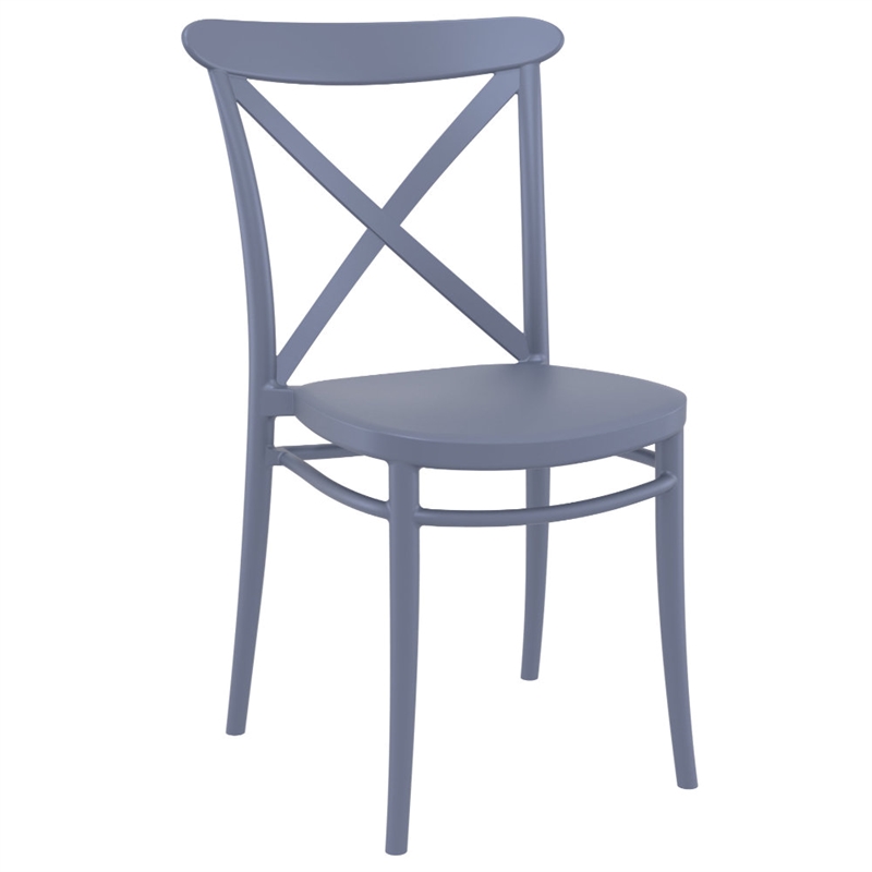 Compamia Cross Resin Outdoor Chair Dark Gray