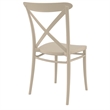 Compamia Cross Resin Indoor Outdoor chair - in Taupe Finish