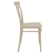 Compamia Cross Resin Indoor Outdoor chair - in Taupe Finish