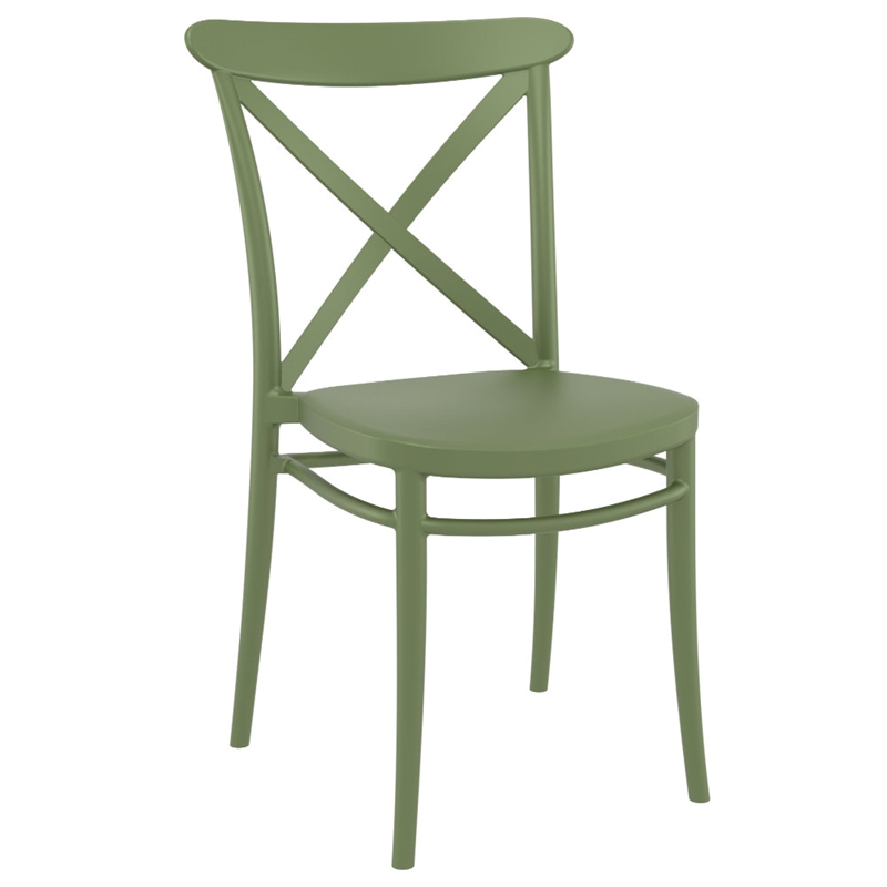 Compamia Cross Resin Outdoor Chair Olive Green