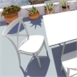 Compamia Cross Resin Outdoor Chair White