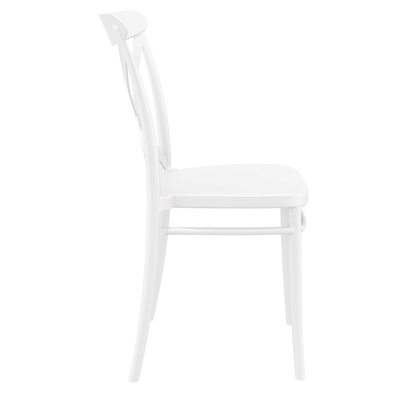 Compamia Cross Resin Outdoor Chair White