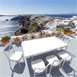 Compamia Cross Resin Outdoor Chair White