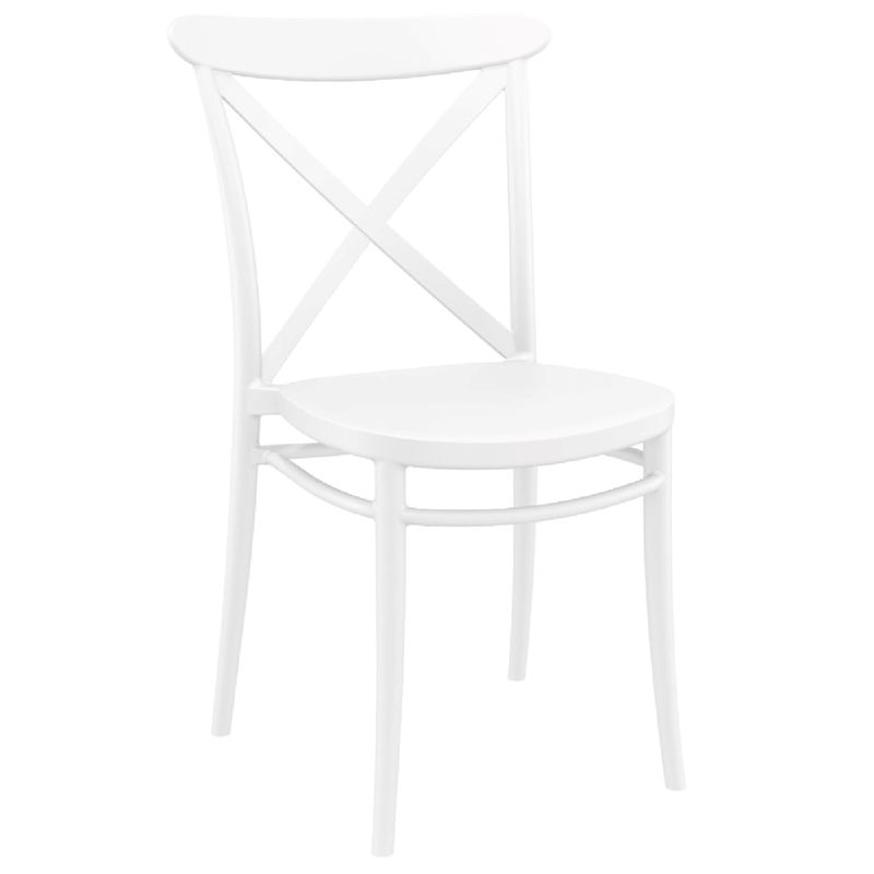 Compamia Cross Resin Outdoor Chair White