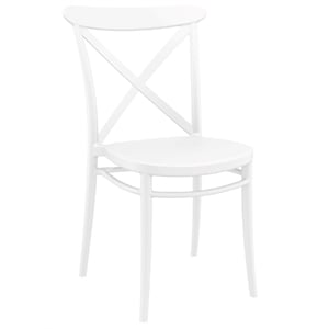 Compamia Cross Resin Outdoor Chair White