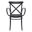 Compamia Cross XL Resin Outdoor Arm Chair Black