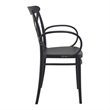 Compamia Cross XL Resin Outdoor Arm Chair Black