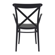 Compamia Cross XL Resin Outdoor Arm Chair Black