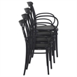 Compamia Cross XL Resin Outdoor Arm Chair Black