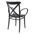 Compamia Cross XL Resin Outdoor Arm Chair Black